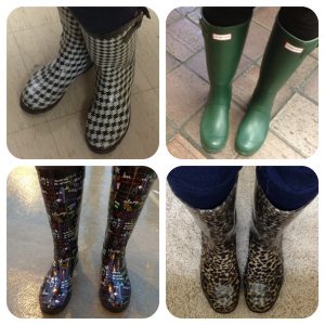 Kaylyn Hinz|The SignalAs the rain continues students continue to wear boots.