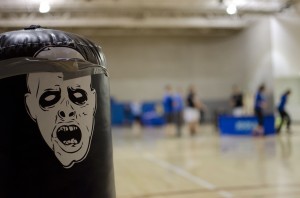 The Rec Center hosted a Zombie Obstacle course for students last week.  