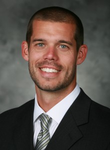 Men's soccer coach, Brett Surrency. Photo courtesy of Georgia State Athletics.