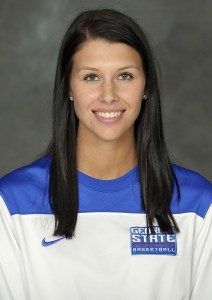 Morgan Jackson of the women's basketball team. Photo courtesy of Georgia State athletics and Paul Abell.
