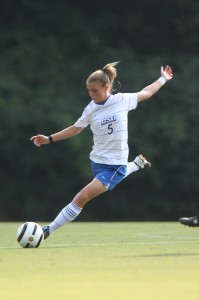 Margaret Bruemmer will be joined on the pitch next season by her sister, Amanda. Photo courtesy of Georgia State Athletics.