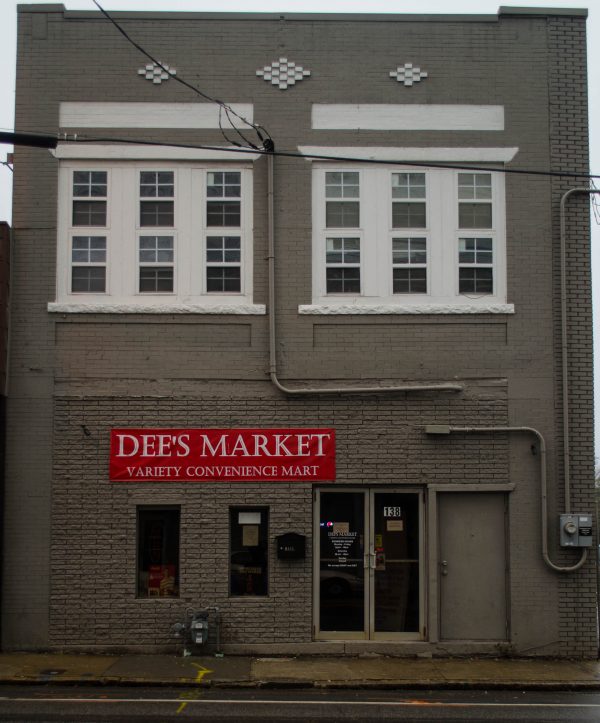 Dee's market can be located on Edgewood Avenue, across from the University Lofts.