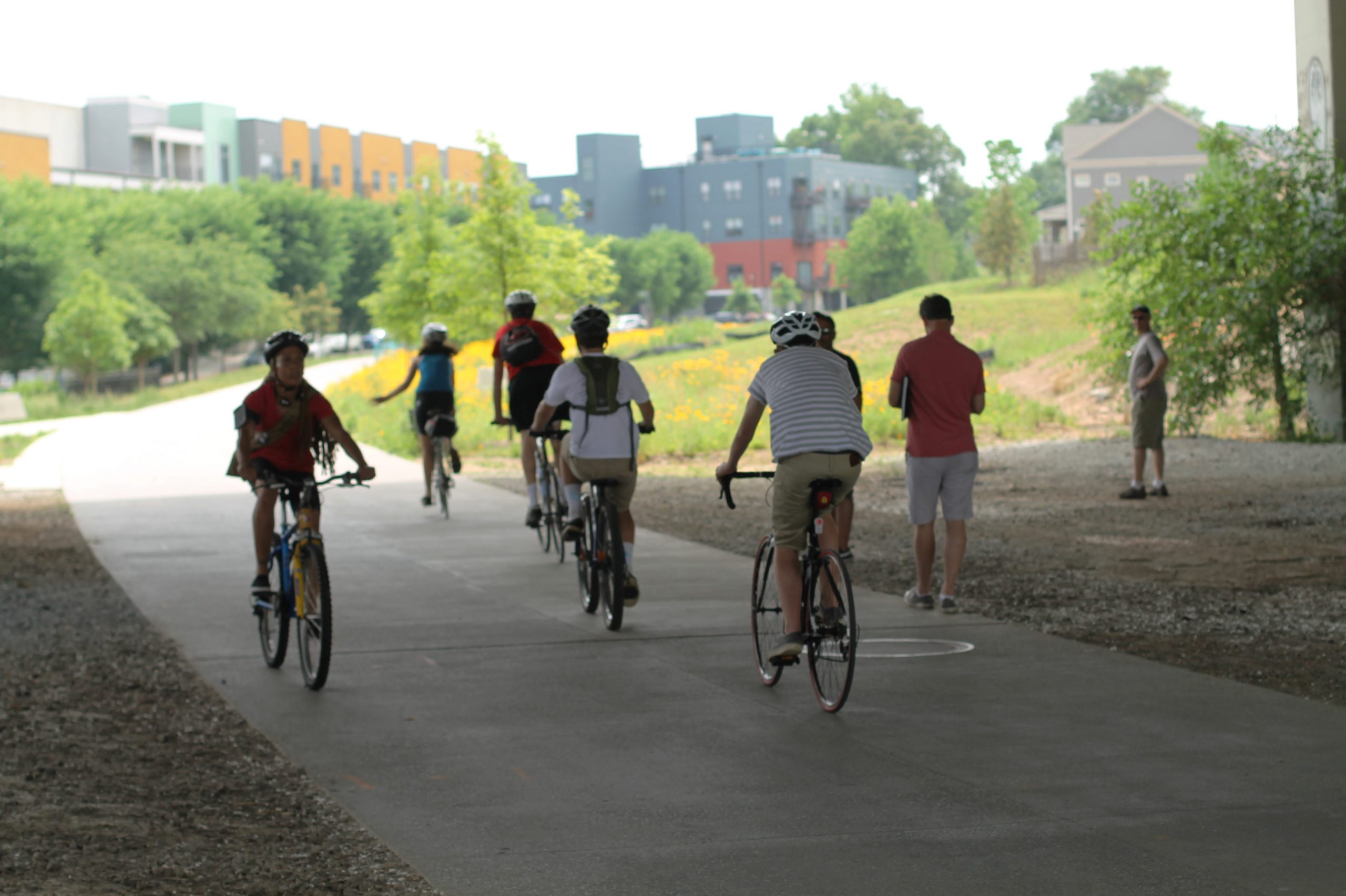 bike riding on the beltline