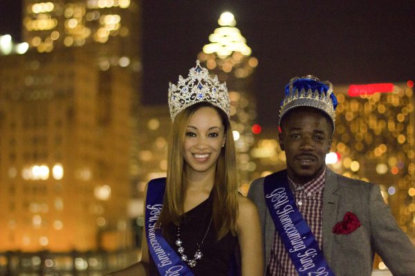 2013 Homecoming Queen CHARIS HANNER and KING FEMI BAB-OKE PHOTO BY RUTH PANNILL | THE SIGNAL