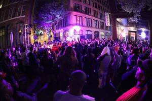 Elevate Atlanta hosts an annual block party in the center of downtown Atlanta.