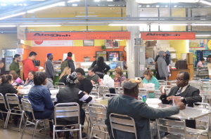 Located in the Sweet Auburn Curb Market on Auburn street,  Afrodish is a restaurant that offers delectable Carribean cuisine. 