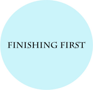 Finishing first