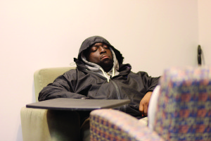 While Snotti St. Cyr was homeless, he slept in many buildings across campus including library and the Student Center. Photos by Dayne Francis | The Signal 