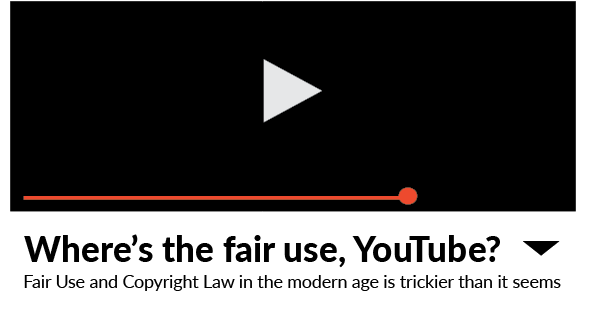Where’s the fair use, YouTube? 