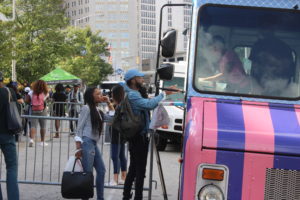 Panthers enjoy a selection of cuisines ranging from tacos to pasta at the International Food Truck Festival hosted by Spotlight Programs Board, Sept. 22.  Photos by Lahar Samantarai 