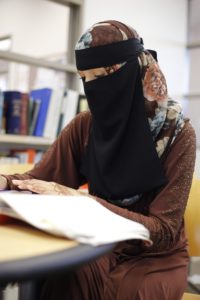 Georgia State student Nabila Khan was asked by a professor to remove her niqab to be in compliance with her class policies. Photo Illustration by Dayne Francis | The Signal