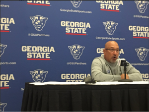 "They're coached well and they've got good players." -Coach Miles on the Georgia State defense. Photo by Rashad Milligan | The Signal