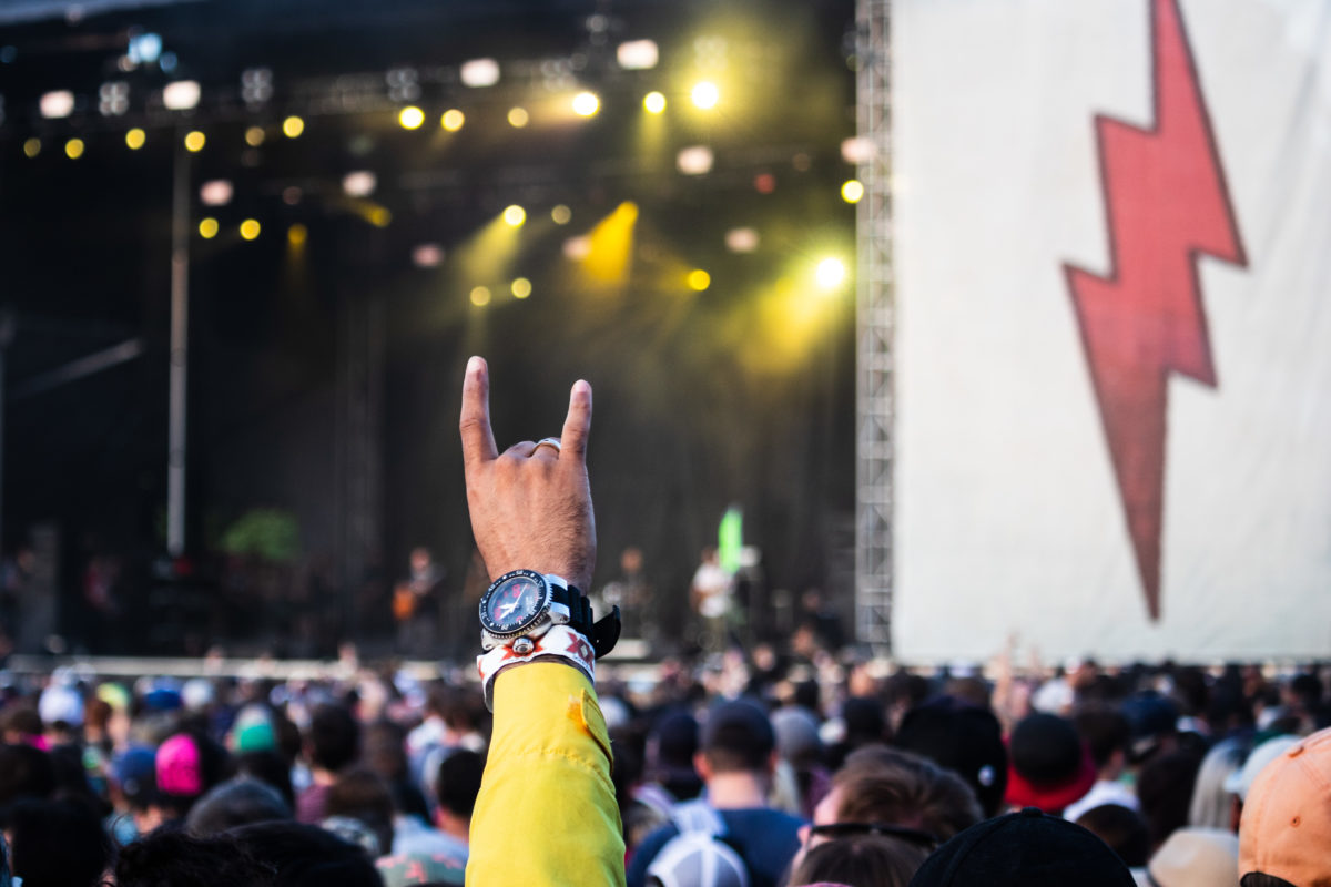 Rock On A fan rocks on while watching Tenacious D at Shaky Knees Music 2018.
Photo by Vanessa Johnson | The Signal