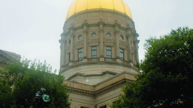 Gold Georgia State capitol