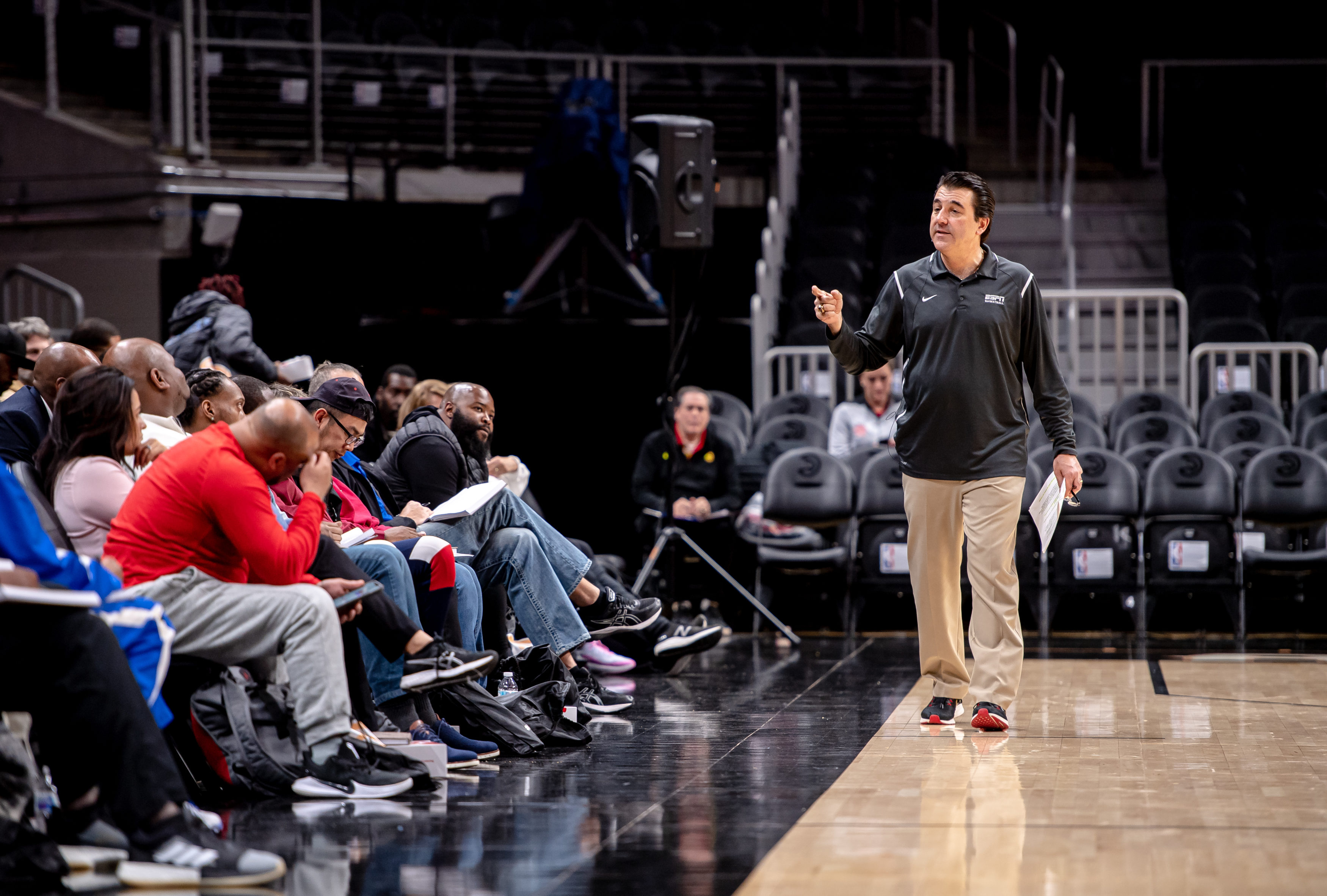 ESPN Paul Biancardi at Atlanta Hawks Coaches Clinic - Kyle Hess Photography